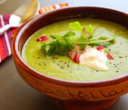 Картофельный крем-суп с зеленым горошком