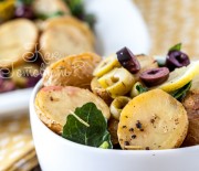 Картофель, запеченный с оливками