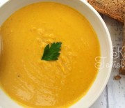 Суп с апельсином и красной чечевицей