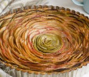 Глазированный яблочный пирог Роза